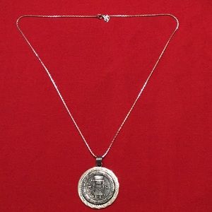 Vintage Sterling Silver Aztec God Pendant.